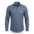 Shirtica Men's Slate Blue Long Sleeve Button Front Shirt