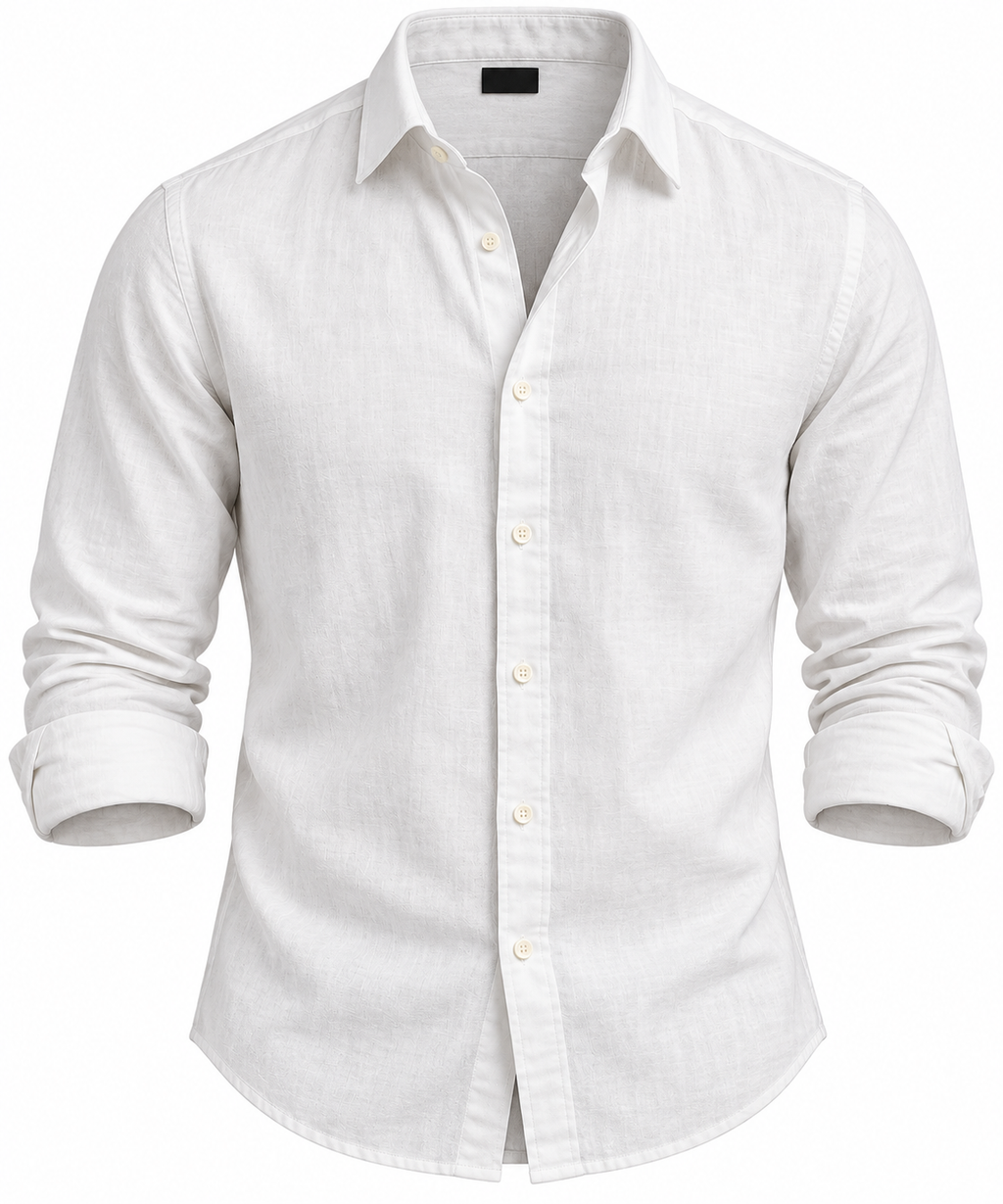 Classic White Long-Sleeve Shirt