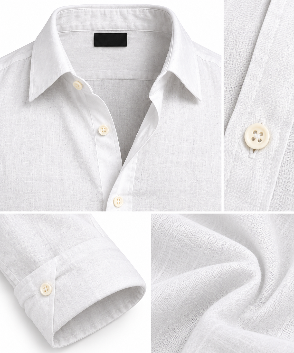 Classic White Long-Sleeve Shirt