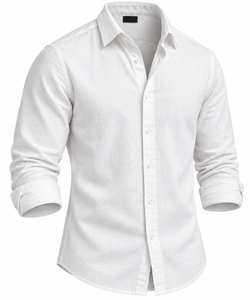 Classic White Long-Sleeve Shirt