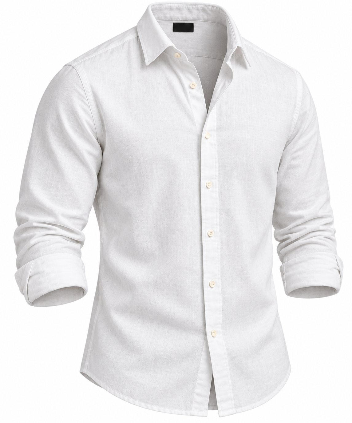 Classic White Long-Sleeve Shirt